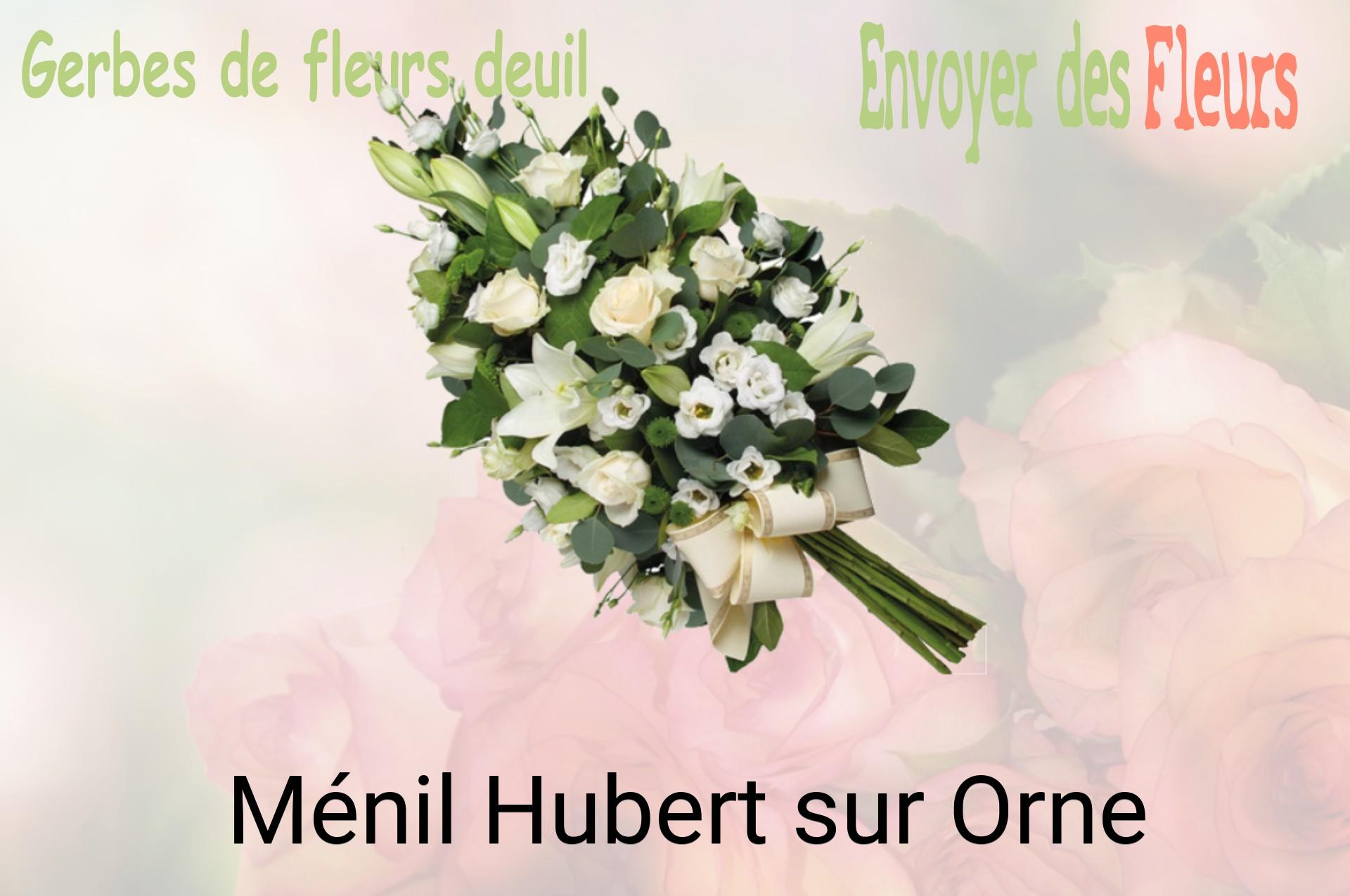 Gerbe de fleurs de deuil livrée à Ménil-Hubert-sur-Orne